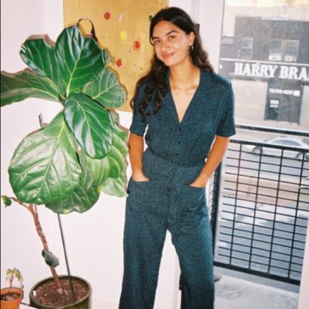 Dress Forum Button Down Wide Leg Jumpsuit